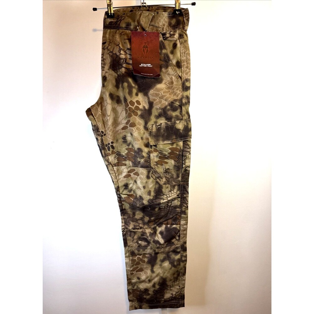 NEW Kryptek Stalker Pants Highlander Camo Men’s XL Hunting Tactical Double Knee